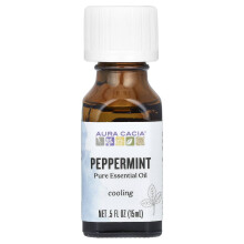 Aura Cacia, Pure Essentiële Olie, Pepermunt, 0,5 fl oz (15 ml)