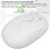 Mouse wireless bianco 800/1600/2400 DPI 2.4G USB 4