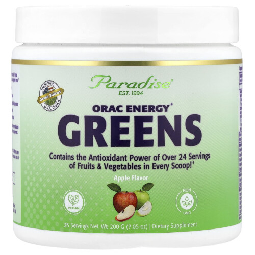 Paradise Herbs, ORAC Energi Grøntsager, Apple, 7,05 oz (200 g)
