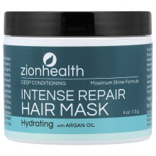 Zion Health, Masca de Reparare Intensă pentru Păr, 4 onțe (113 g)