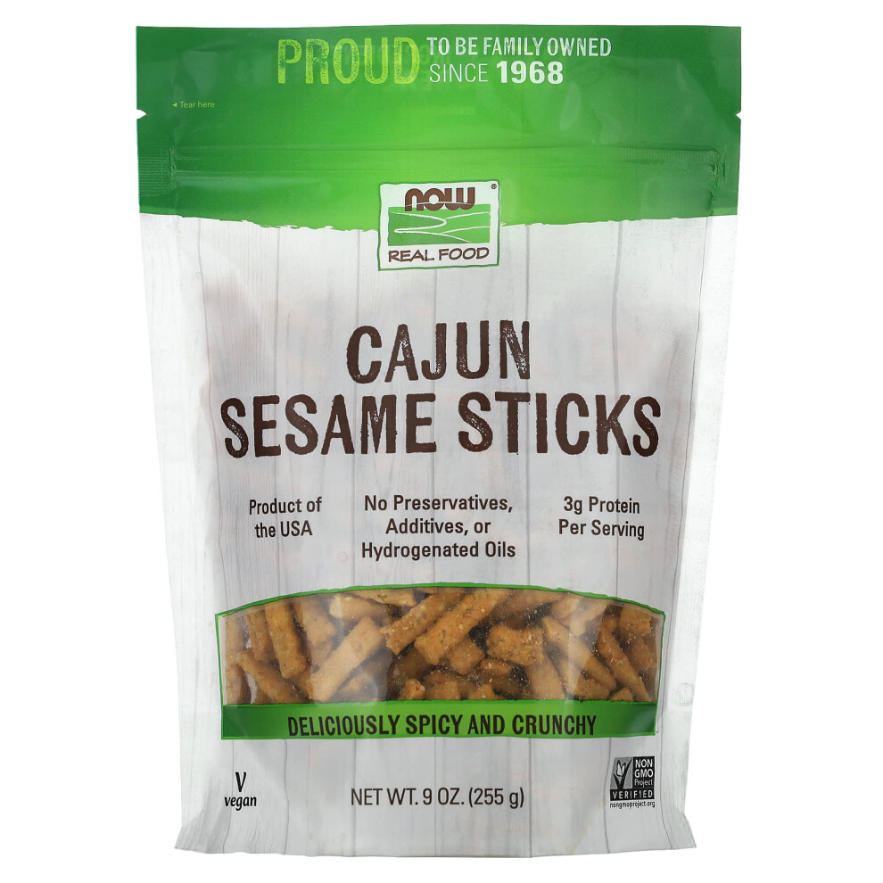 Now Foods , Cajun Sesame Sticks, 9 Oz (255 G)