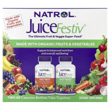 JuiceFestiv, 2 Botellas, 60 Comprimidos Cada Una