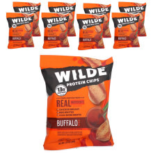 Wilde Brands, Proteïne Chips, Buffalo Stijl, 8 Zakken, 1,34 oz (38 g) Elke