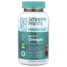 SmartyPants, Prenataal Plus, Multi & Omegas Gummies, Oranje en Strawberry Lemonade, 120 Gummies
