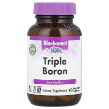 Bluebonnet Nutrition, Triple Boron, 90 Vegetable Capsules (3 mg per Capsule)