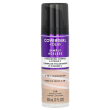 Covergirl, Olay Simply Ageless, 3-jednostkowy Foundation, 210 Klasyczny Biały, 1 fl oz (30 ml)