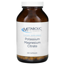 Metabolic Maintenance, Kálium-Magnézium-Citrát, 250 Kapszula