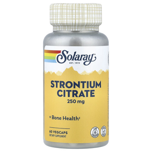 Solaray, Στρόντιο Σιτράτη, 250 mg, 60 Vegcaps