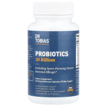 Dr. Tobias, Probiotici, 30 Miliardi, 30 Capsule di Rilascio Ritardato