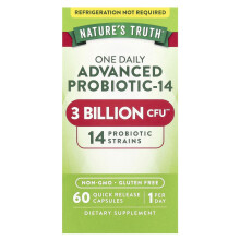 Nature's Truth, One Daily Advanced Probiotic-14, 3 Billion CFU, 60 Quick Release Capsules