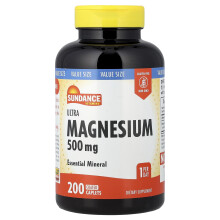 Sundance Vitamins, Ultra Magnesium, 500 mg, 200 Geëmailleerde Caplets
