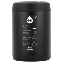 HydroJug, Standard Can Cooler, Czarny, 12 oz
