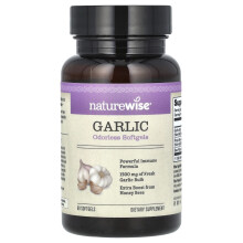 NatureWise, Fokhagyma, 1,500 mg, 60 Puhatest