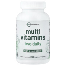 Micro Ingredients, Multi-Vitamine, hohe Bioverfügbarkeit, 180 pflanzliche Kapseln