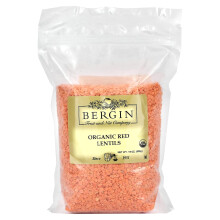 Bergin Fruit and Nut Company, Organiczne Czerwone Lencze, 19 oz (539 g)