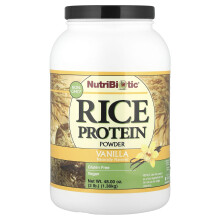 NutriBiotic, Ris Protein Powder, Vanilje, 3 lb (1.36 kg)