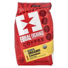 Equal Exchange, Organische Koffie, Colombiaans, Gehele Been, Full City Roast, 12 oz (340 g)