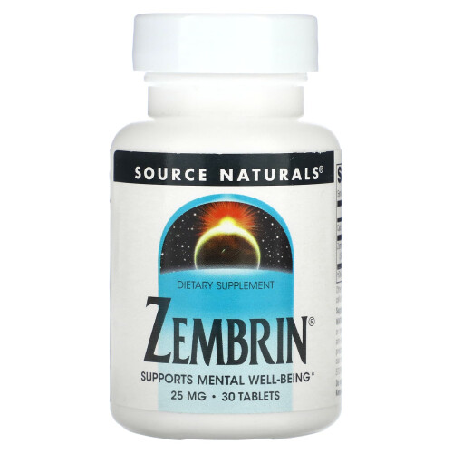 Source Naturals, Zembrin, 25 mg, 30 Tabletek