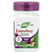 Nature's Way, EstroSoy, Verlichting van de Menopauze, 60 plantaardige Capsules