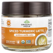 Organic India, Leche de Turmerico Aromatizada, Mezcla de Leche de Oro, 3.52 oz (100 g)