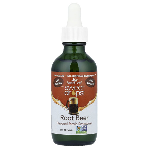 SweetLeaf Stevia, Gotas Dulces, Root Beer, 2 fl oz (60 ml)