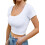 Tops cropped leves e elásticos, perfeitos para exercícios físicos. 3
