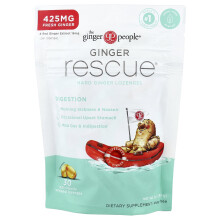 The Ginger People, Ginger Rescue, Hård Ginger Lozenges, 30 Individuellt Omslutna Lozenges