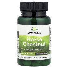 Swanson, Horse Chestnut, Standardized, 200 mg, 120 Tablets