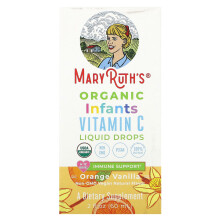 MaryRuth's, Orgaaninen Vauvan Vitamiini C Nestemäinen Pienoksi, 6-12 Kuukautta, Orange Vanilla, 2 fl oz (60 ml)