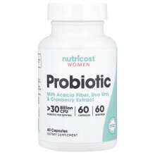 Nutricost, Vrouwen, Probiotische, >30 Miljard CFU, 60 Capsules