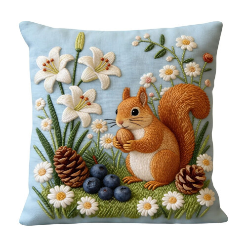 Capa de almofada de 18 polegadas com bordado delicado e acabamento em velcro, ideal para sofá, quarto, sala de estar e decoração de casa. 1