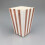 Porta popcorn a righe verticali color oro rosa, 48 pezzi 2