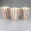 Porta popcorn a righe verticali color oro rosa, 48 pezzi 5