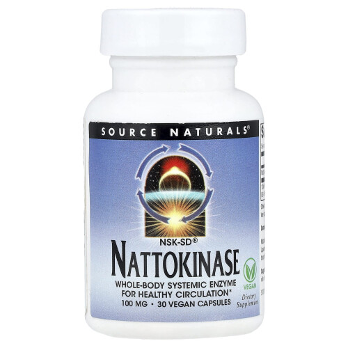 Source Naturals, NSK-SD Nattokinase, 100 mg, 30 Βιολογικές Κάψουλες