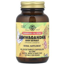 Solgar, Ashwagandha Wortel Extract, 60 Vegetarische Capsules