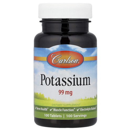 Carlson, Πότασιου, 99 mg, 100 Φύλλα