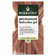 Herbatint, Permanent Hårfärg Gel, 8R Light Copper Blonde, 5,75 fl oz (170 ml)