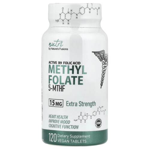 Nutri, Methyl Folate, 15 mg, 120 Vegan Tablets