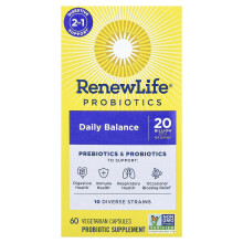 Renew Life, Probiotika, Dení rovnováha, 60 Vegetariánských kapslí