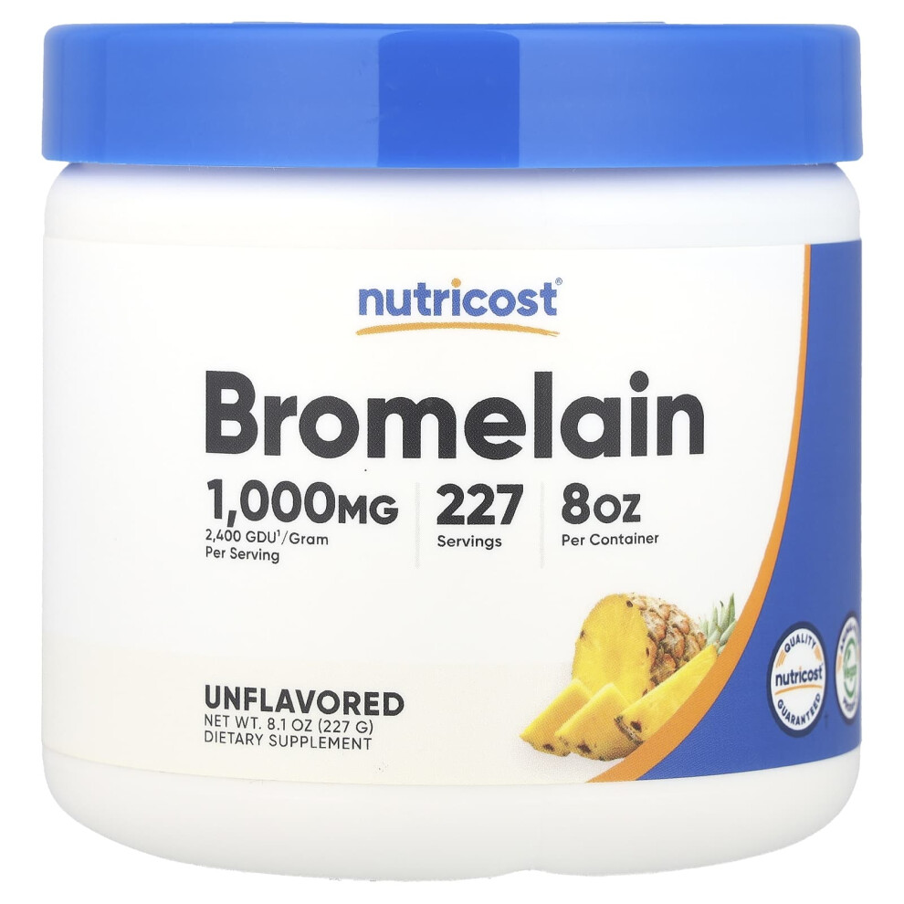 Nutricost , Bromelain, Unflavored, 8.1 Oz (227 G)