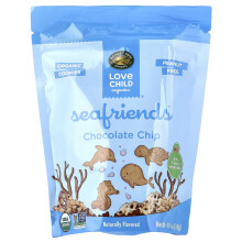 Love Child Organics, Sea Friends, Čokoládové Čipy Cookies, 4,9 oz (140 g)