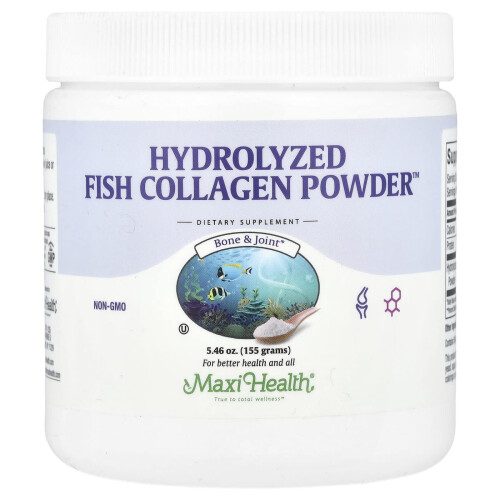 Maxi Health, Υδρολυμένη Ιχθύος Κολάτζην Χονδρικής, 5.46 oz (155 g)