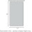Cortinas opacas cinza, isolamento térmico, 84 polegadas, 2 painéis. 7