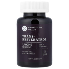Neurogan Health, Trans-Resveratrol, 90 Vegan Capsules (700 mg per Capsule)