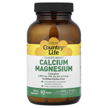 Country Life, Target-Mins, Calcium Magnesium Complex, 90 Tablets