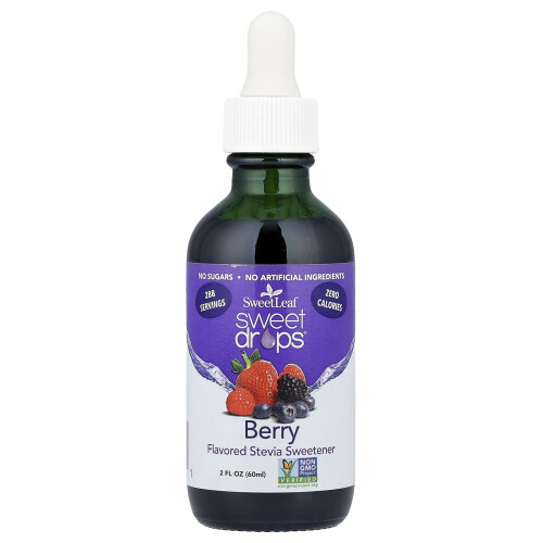 SweetLeaf Stevia, Gocce Dolci, Berry, 2 fl oz (60 ml)
