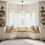 Linen Blend Tier Curtains 50x36 in White 4