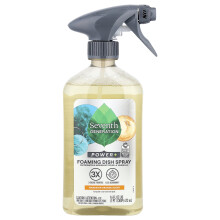 Seventh Generation, Power+, Bubbelscherm voor Vaatwerk, Mandarijn Oranje, 16 fl oz (473 ml)