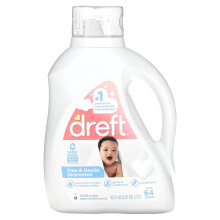 Dreft, Baby Detergentti, Free & Gentle Unscented, 92 fl oz (2.72 l)