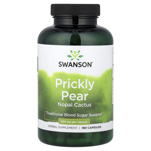 Swanson, Prickly Pear Nopal Cactus, 650 mg, 180 Capsules